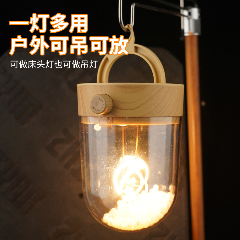Camping lights, ultra-bright and long-lasting desktop ambient lights, tent lights, creative night market ambient lights, small night lights, bar table lights, outdoor camping lights, portable lights, searchlights Specification drawing