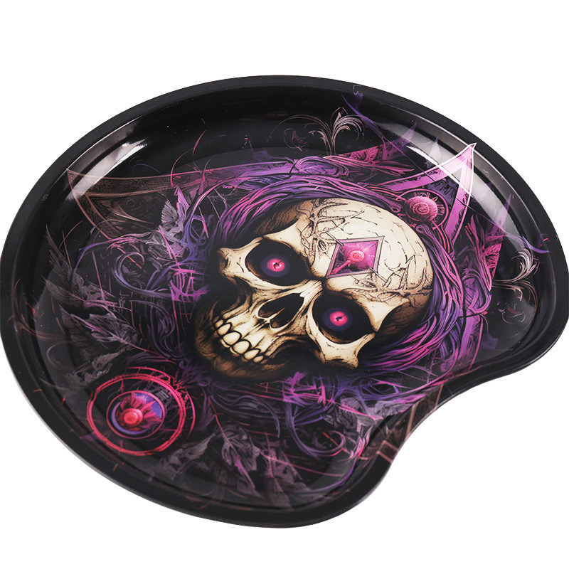 马口铁卷烟盘 cookies新造型卡通卷烟操作台圆形卷烟盘详情3