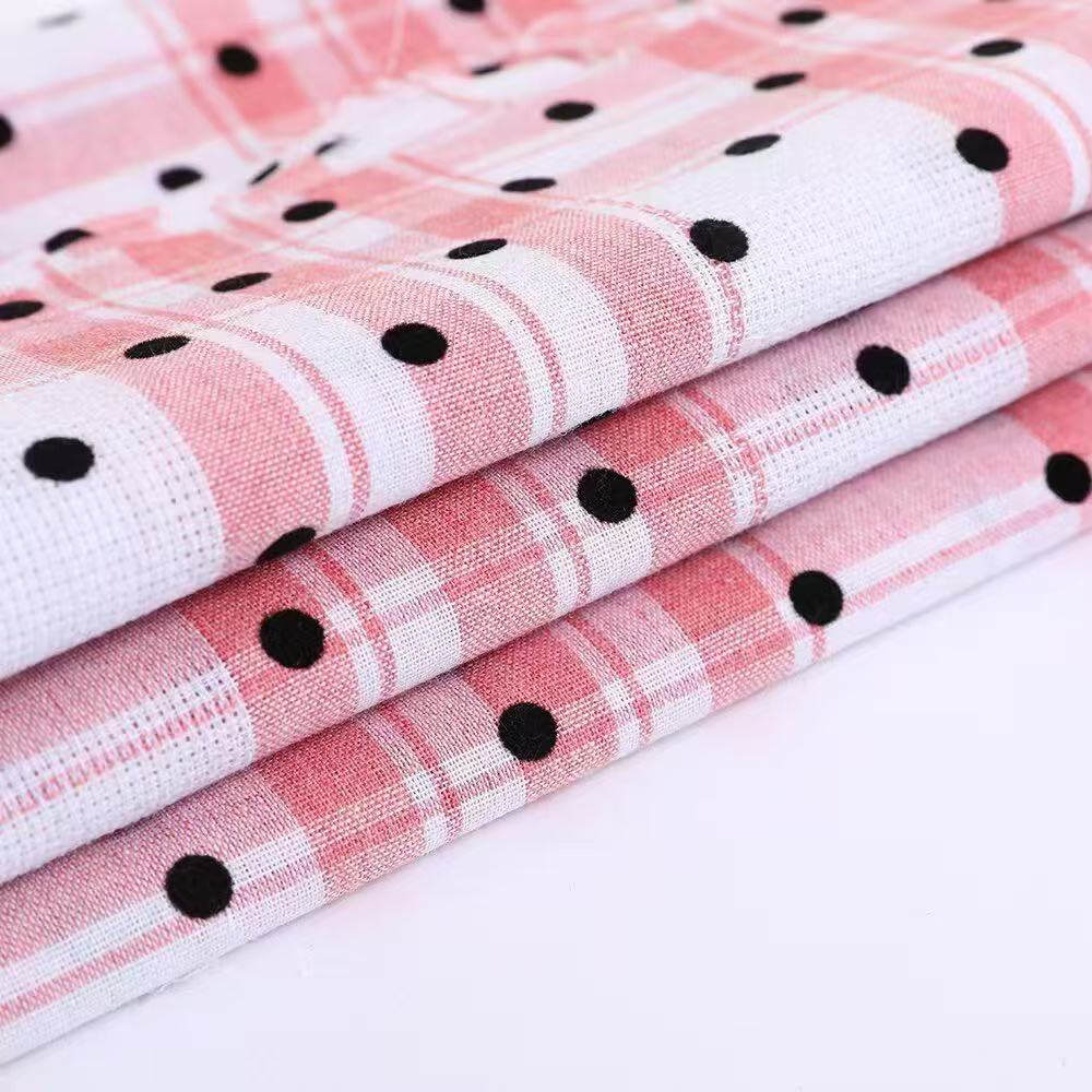 提花布牛津布/宋锦胚料/宋锦/格子布里布/枕巾用的布料白底实物图