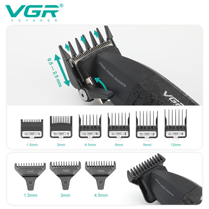 جهاز تصفيف شعر منزلي في صالون مشحن بشحن القاعدة من طراز VGR640 BUSB Specification image