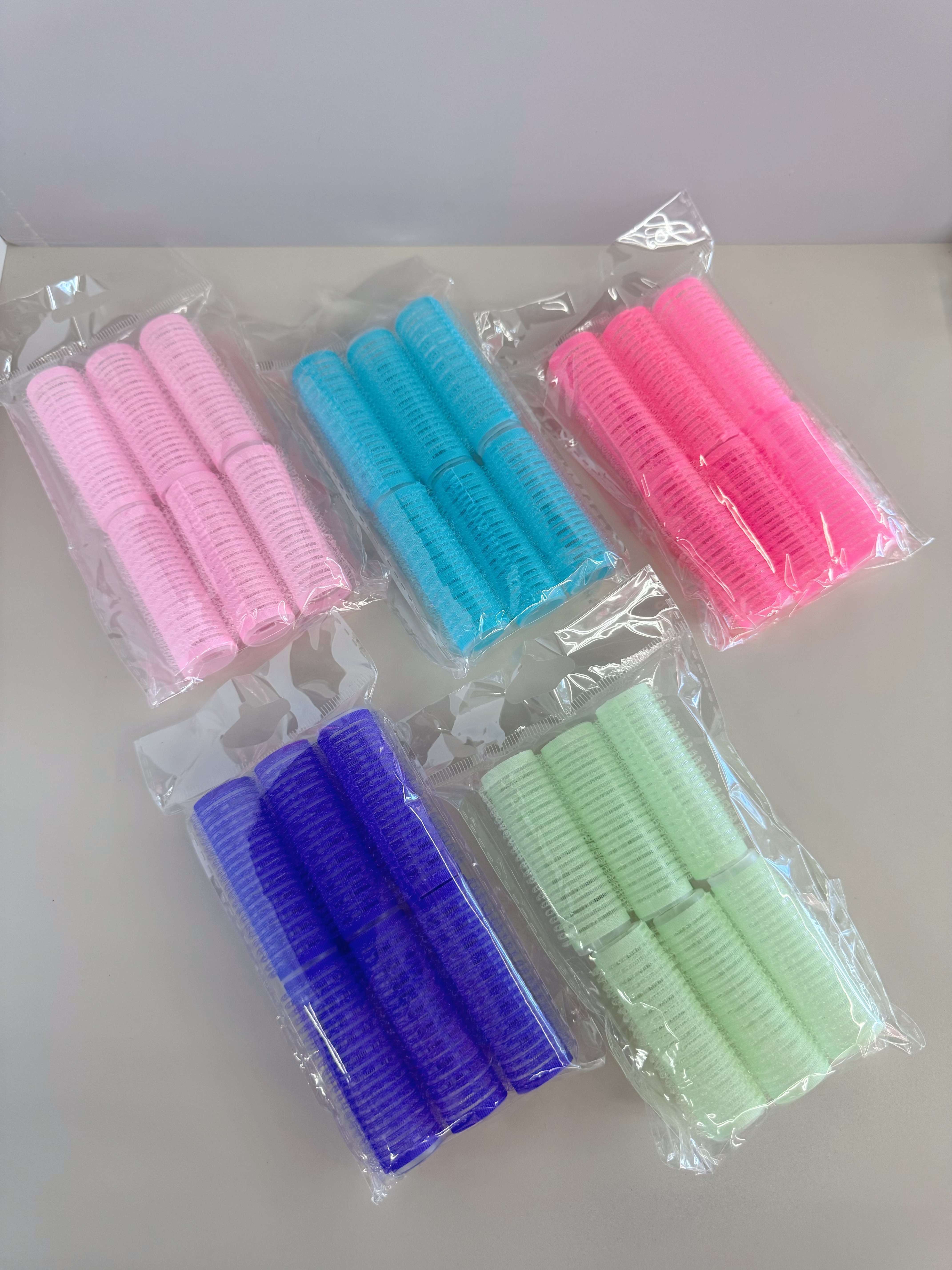 Korean version air bangs curling iron solid color fixed lazy person curling iron style simple self-adhesive hair curling iron hollow curls..." details Picture