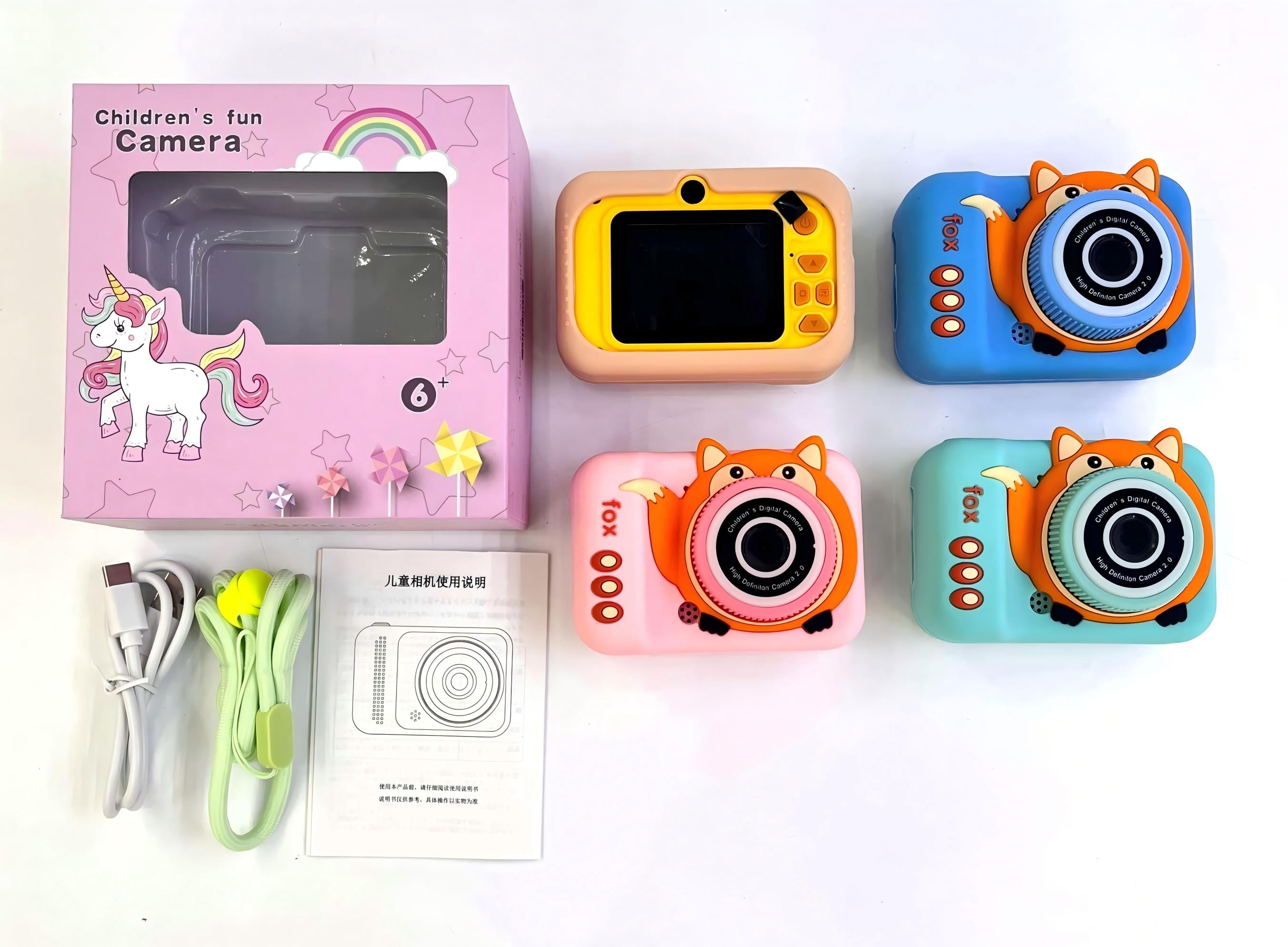 外贸热销款式Q3狐狸儿童小相机可混色【熊宇宙潮玩空间】