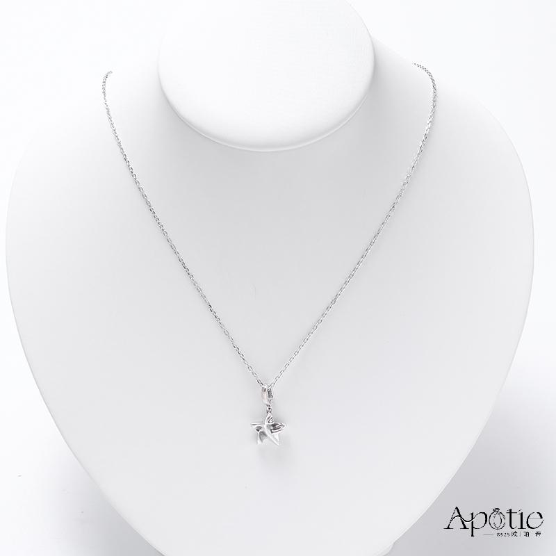 APOTIE Pure Silver Pleated Star Silver Necklace Application Scenario