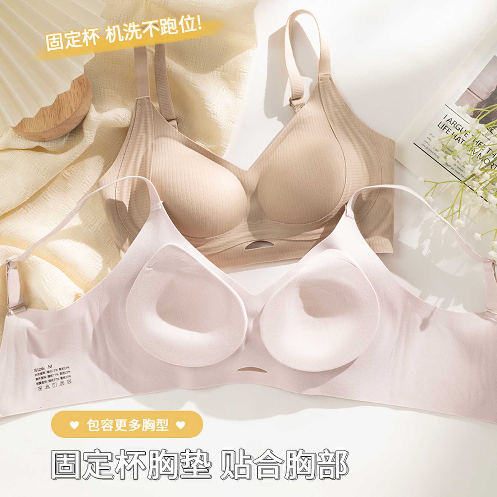 Comfortable and breathable women's underwear, sexy lace without steel rims, thin, soft and close-fitting basic style, multiple colors to choose from Application Scenario