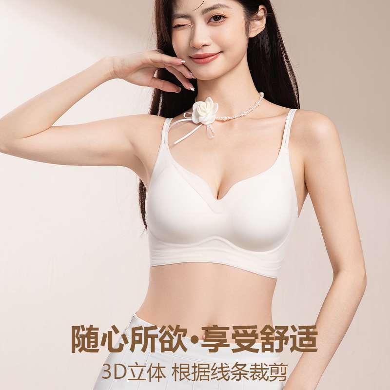 Comfortable and breathable women's underwear without steel rings, thin, soft, sexy and comfortable underwear, suitable for daily wear Item Picture