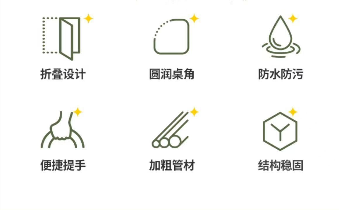 Mountain sports, outdoor camping, folding tables and chairs, camping supplies, portable camping tables, camping chairs, suitable for camping vehicles, outdoor supplies, tactical dining tables, folding tables, portable field camping, folding chairs, multi-functional camping detail image 10