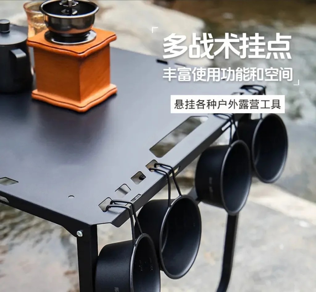 Mountain sports, outdoor camping, folding tables and chairs, camping supplies, portable camping tables, camping chairs, suitable for camping vehicles, outdoor supplies, tactical dining tables, folding tables, portable field camping, folding chairs, multi-functional camping detail image 9