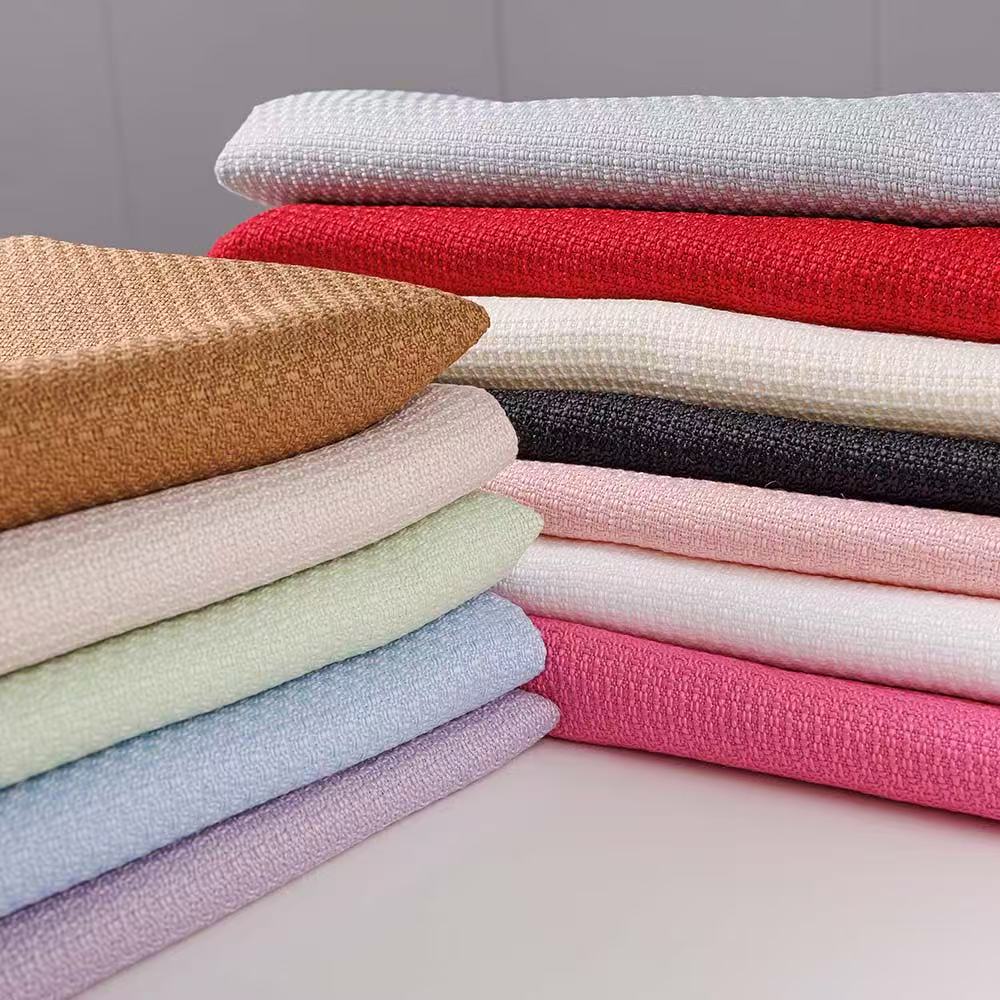 Solid-color chanel-style fabric, fashion fabric, shoes, hats, handbags, decorative accessories fabric details Picture