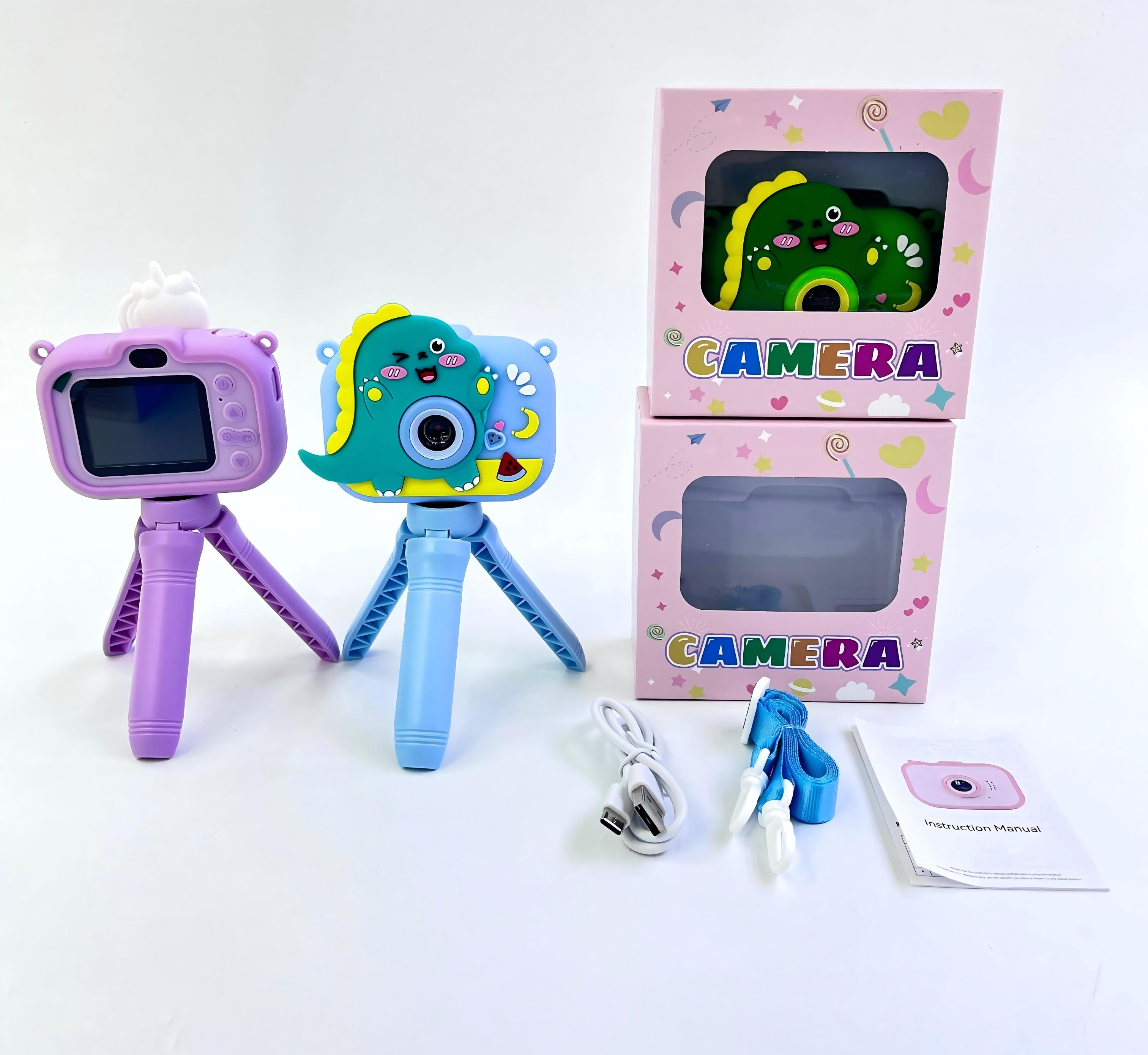 外贸热销Y6小奶龙带支架款式儿童小相机可混色【熊宇宙潮玩空间】