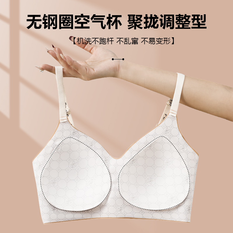 Comfortable and breathable women's underwear, soft without steel rims, thin style, comfortable inner layer, pure cotton basic style, suitable for daily wear Item Picture