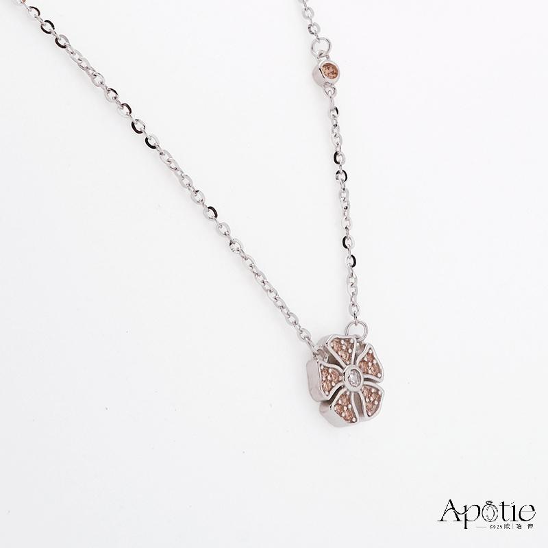 APOTIE November Hibiscus Flower Birthstone Necklace Application Scenario