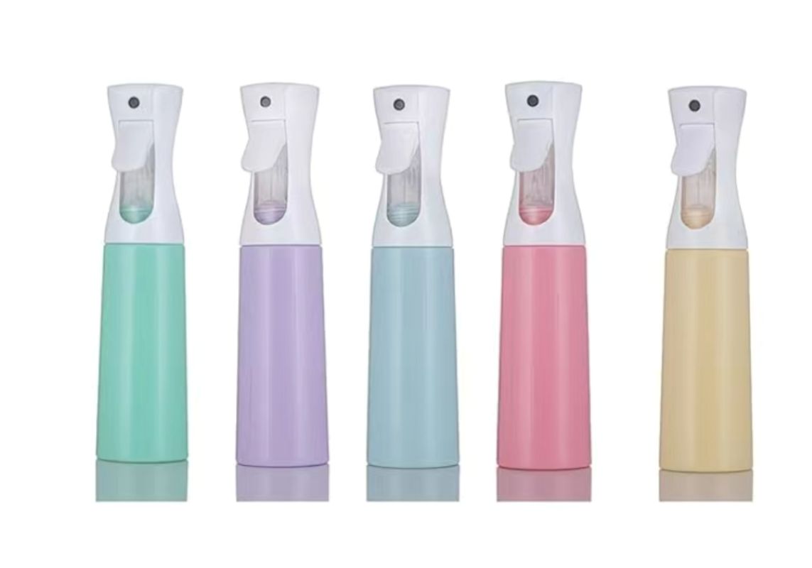 Macaron color 300ML ultra-fine mist high-pressure spray bottle, special nano spray bottle for disinfection, portable new spray bottle for hair care and hydration. details Picture