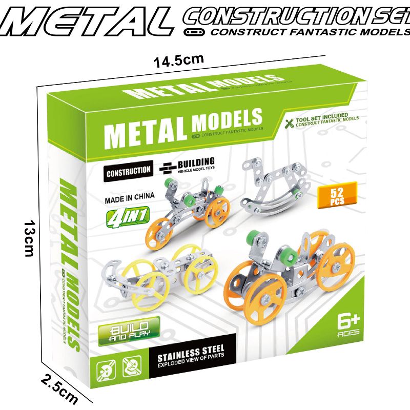 New Boys' Metal Building Block Assembly Series Of Educational Toys