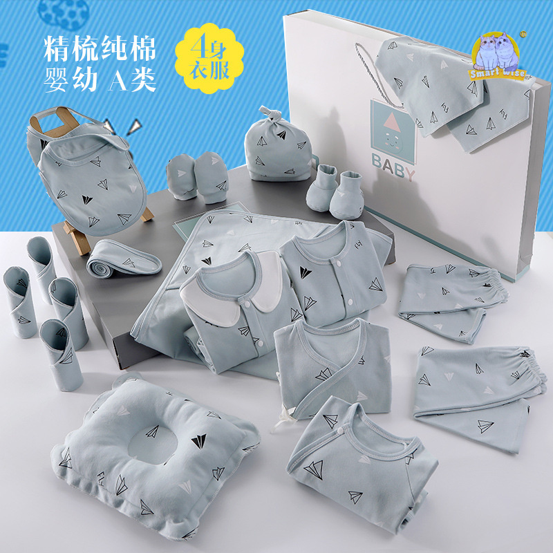 Autumn Newborn Gift Box Pure Cotton Clothing Set, Full Moon Baby Gift Box, Baby Supplies, Newborn Infant Set details Picture