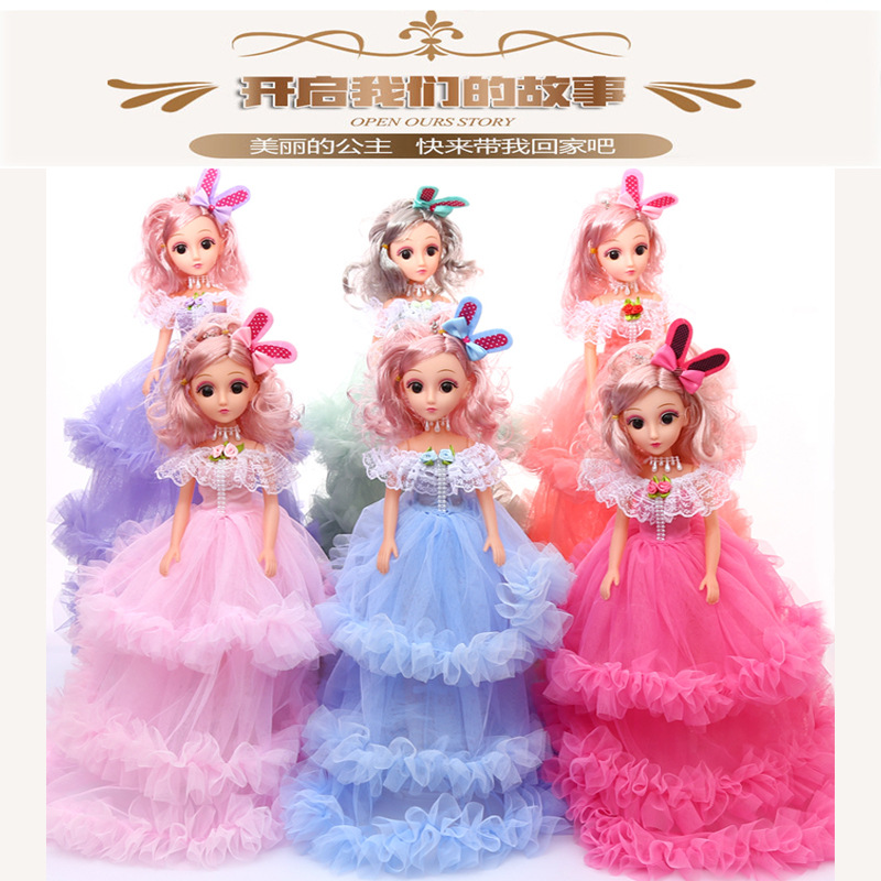 Factory wholesale wedding dresses, Barbie dolls, street stall supplies, set dolls, pendants, girls and children's house play gifts
