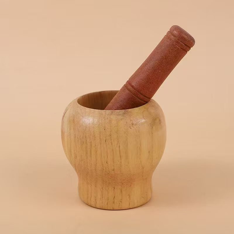 A magical wooden garlic mash jar for minced garlic Specification image