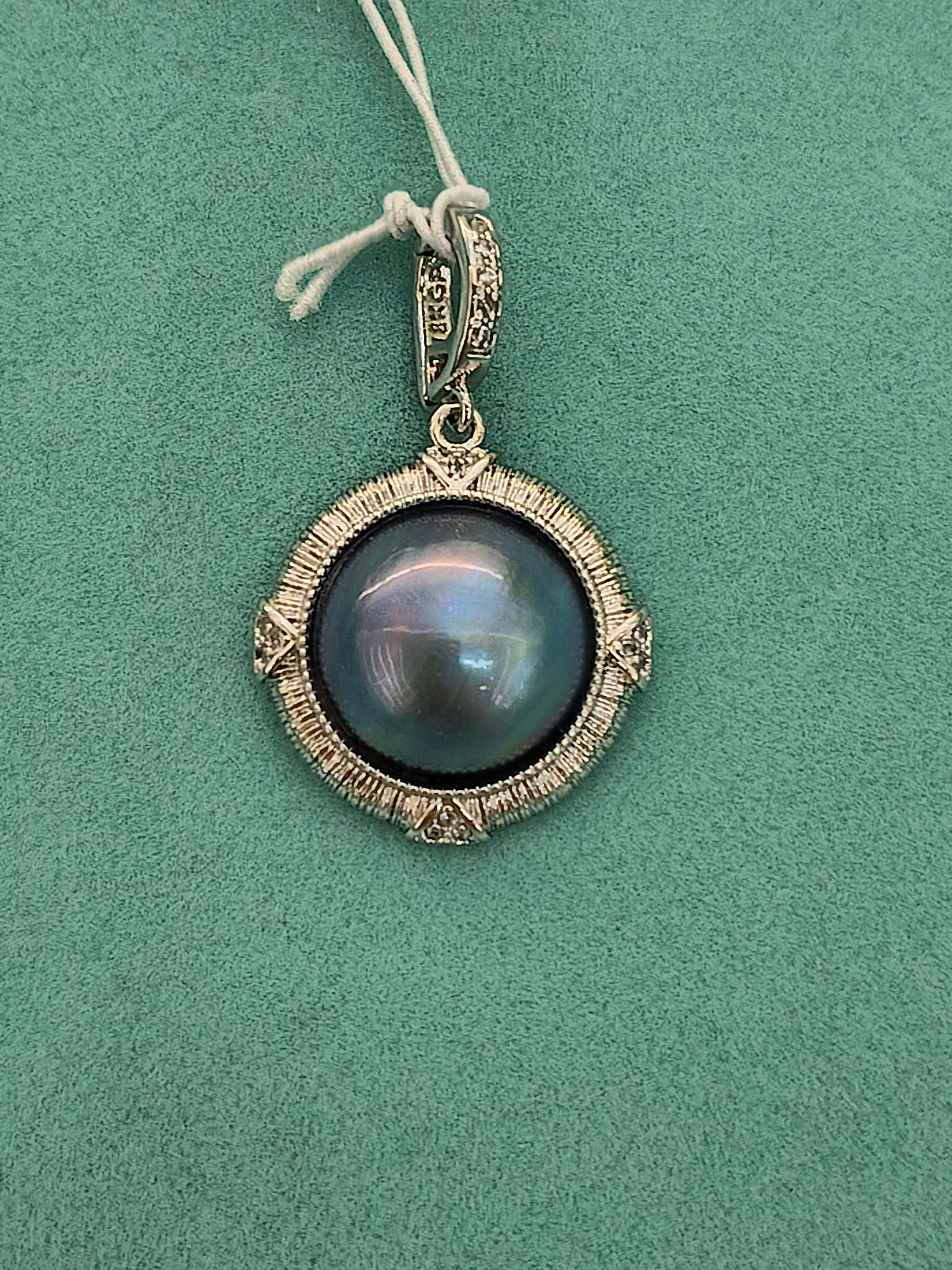 Little Perfect Blue Pearl Pendant