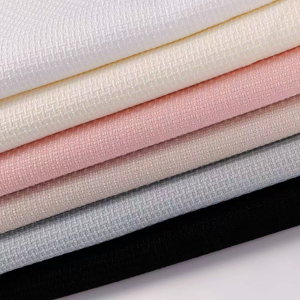 Solid-color chanel-style fabric, fashion fabric, shoes, hats, handbags, decorative accessories fabric