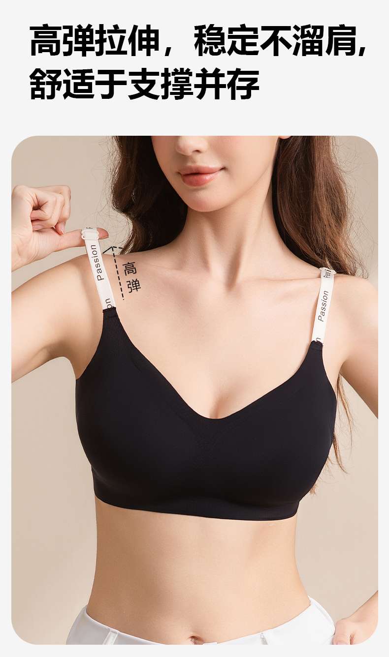 Comfortable and breathable women's underwear, soft without steel rims, thin style, comfortable inner layer, pure cotton basic style, suitable for daily wear detail image 8