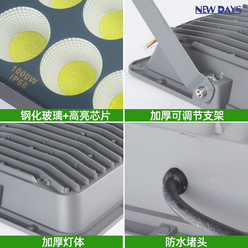 NEWDAYS brand cross-border new led floodlights, spotlights, courtyard lighting energy-saving ultra-bright die-cast aluminum material waterproof and dustproof led lamps, ultra-long battery life fill lights Application Scenario