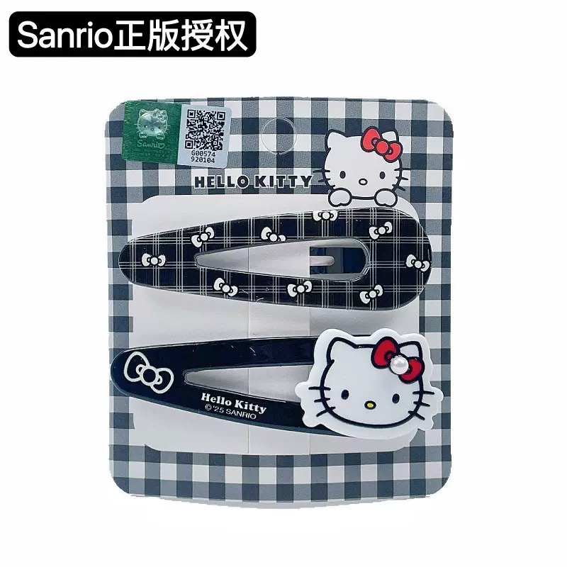 发夹/儿童发夹/发饰/植绒/香蕉夹白底实物图