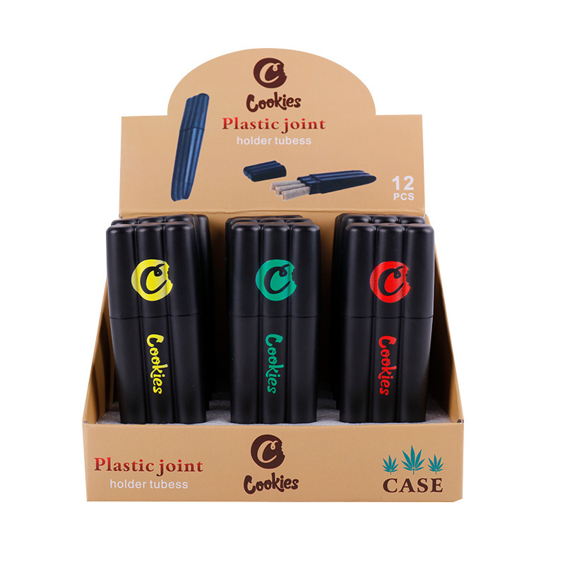 新品三管烟草收集器 彩印cookies喇叭管储存器 烟草烟管储存详情4