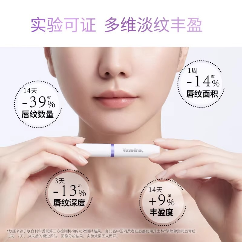 Vaseline/ Vaseline Radiant Lip Balm Moisturizing and Hydrating Lip Care Anti-dryness, Cracking, Warming and Colorless Lip Balm 1.8G Application Scenario