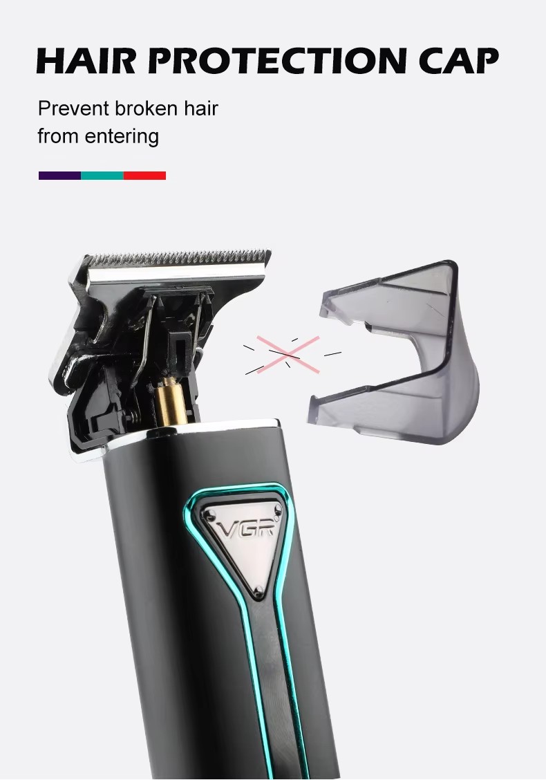 VGR沃吉009金屬小巧電推剪USB發(fā)廊家用造型理發(fā)器詳情5