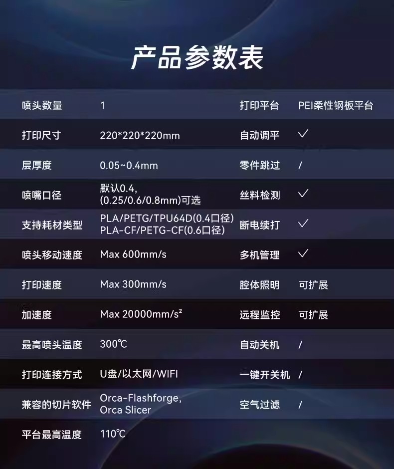 闪铸AD5X高速多色打印全自动调平FDM桌面级简单易用 3D打印机 3Dprinter详情16