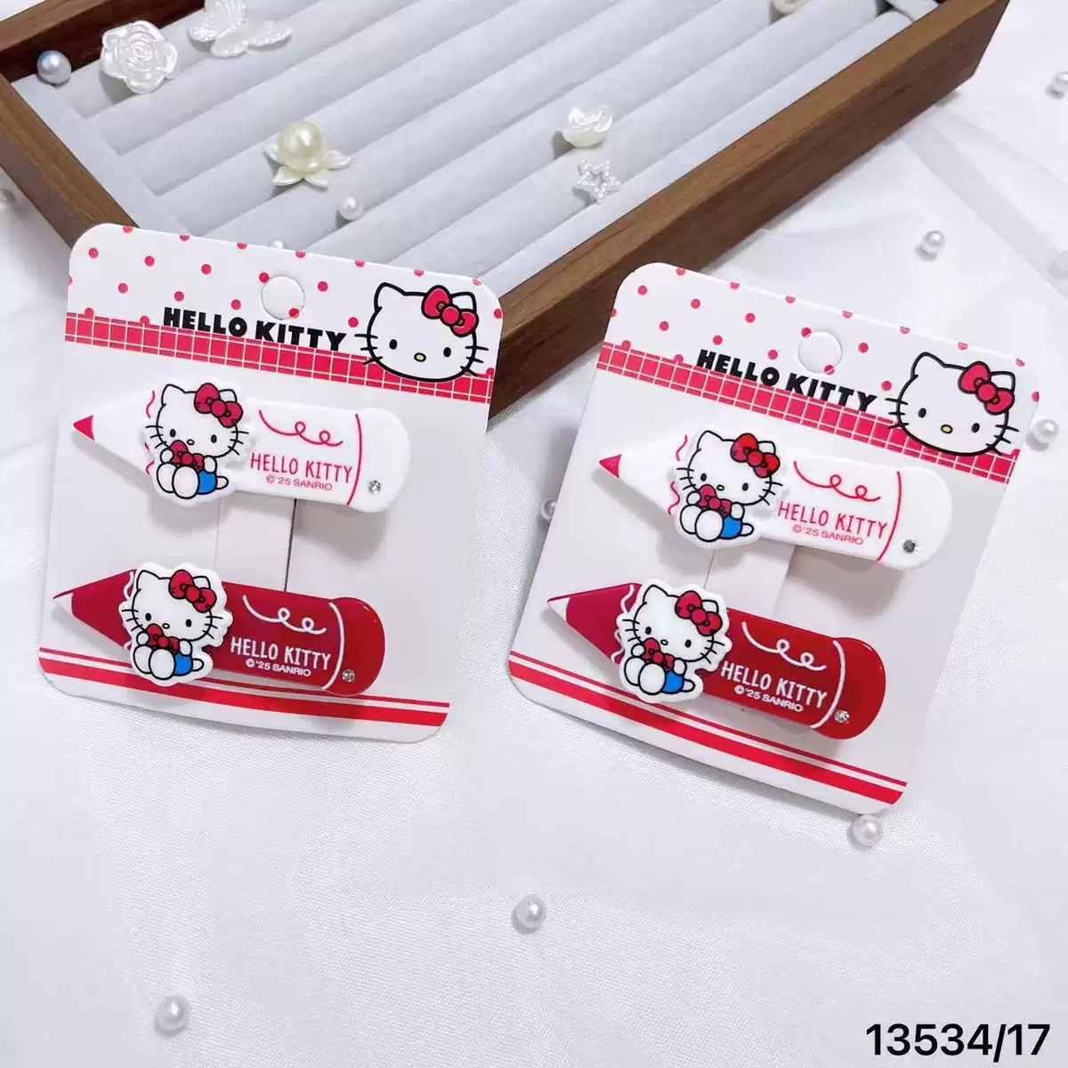 萌趣KT猫发卡女宝可爱发饰 韩系甜美少女刘海夹 百搭外出造型头饰