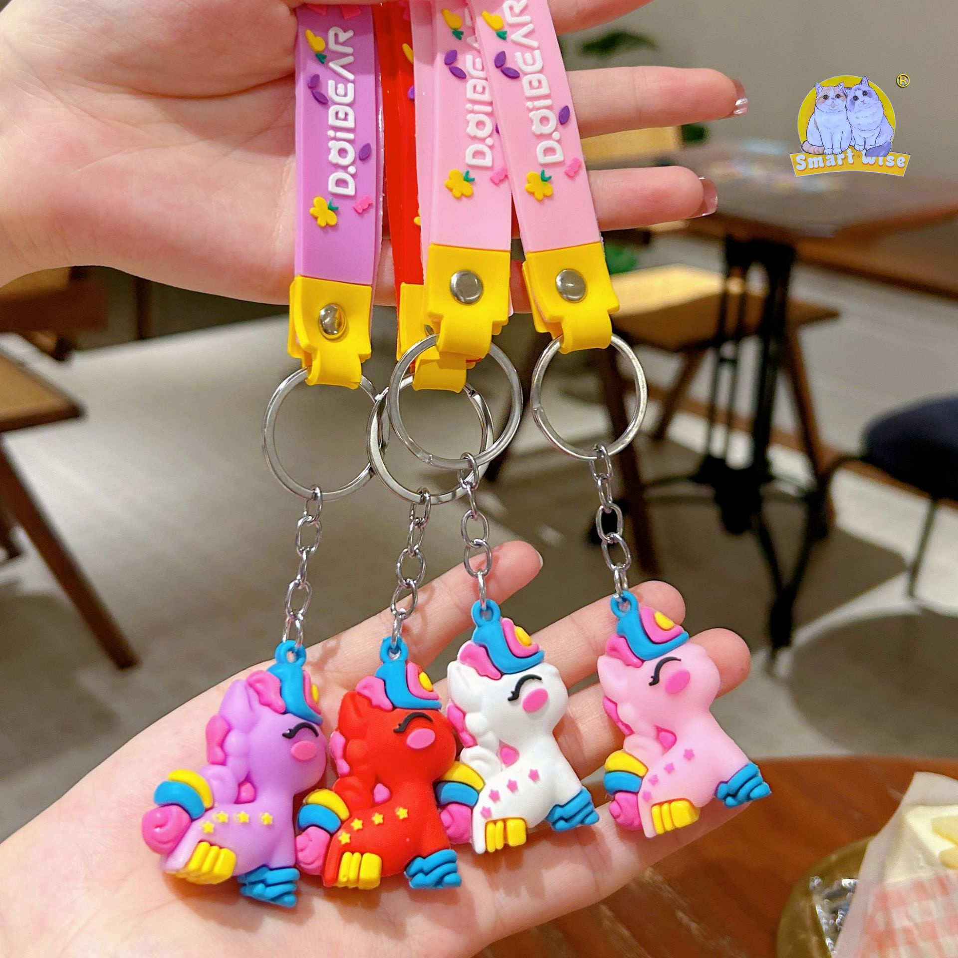 New cute little horse 2026 Year of the Horse keychain pendant, schoolbag, couple pendant, gift. May the New Year be a year of success Application Scenario