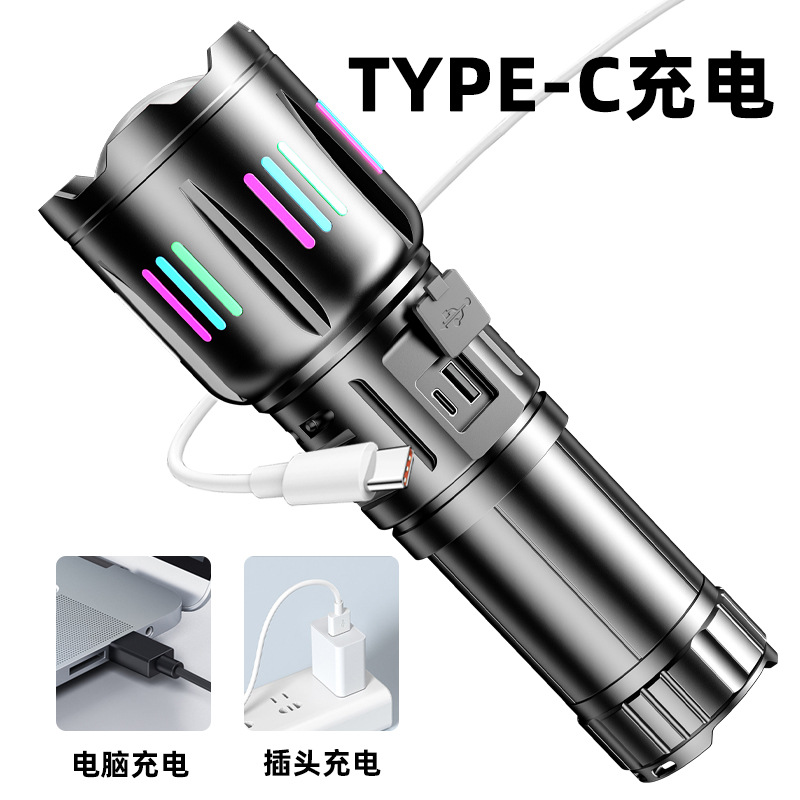 led小手电筒/手提灯探照灯细节图