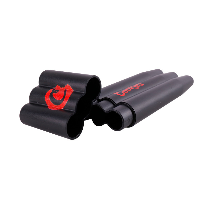 新品三管烟草收集器 彩印cookies喇叭管储存器 烟草烟管储存