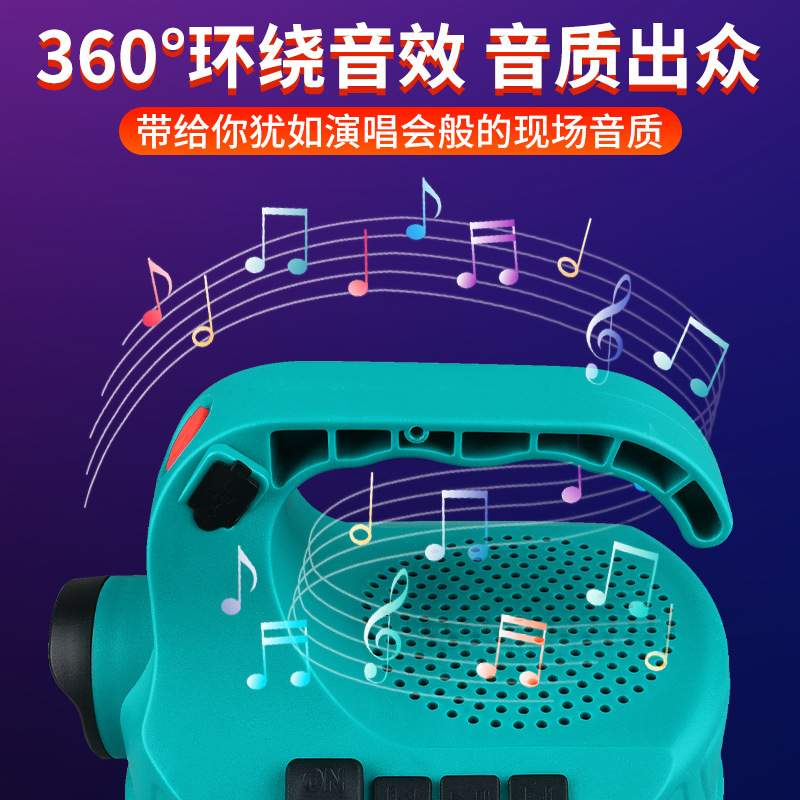 New Bluetooth audio light, rechargeable flashlight, bulb light, outdoor camping light, emergency night light in case of power failure details Picture