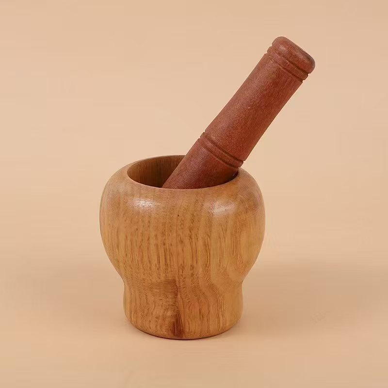 蒜泥蒜末神器木制捣蒜罐