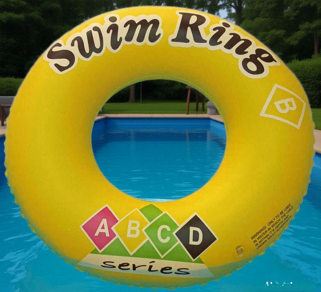 ABCD泳圈夏季水上乐园成人儿童款充气游泳圈救生圈