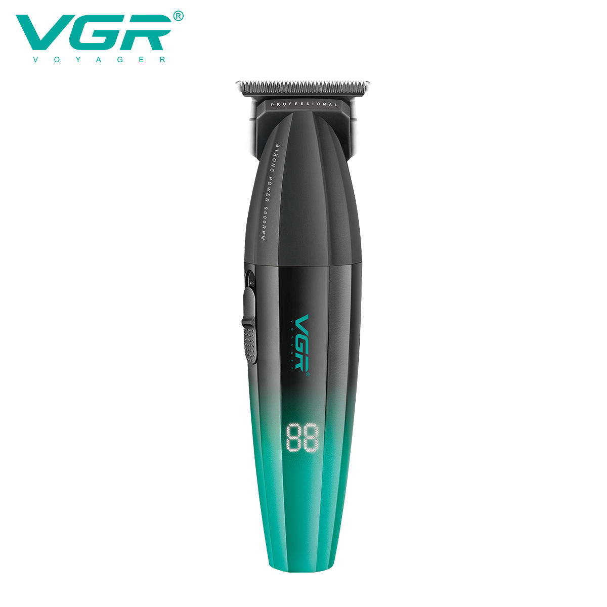 VGR906 LCD display oil head high-speed professional electric clipper USB with base charging hair salon home styling hair clipper Application Scenario
