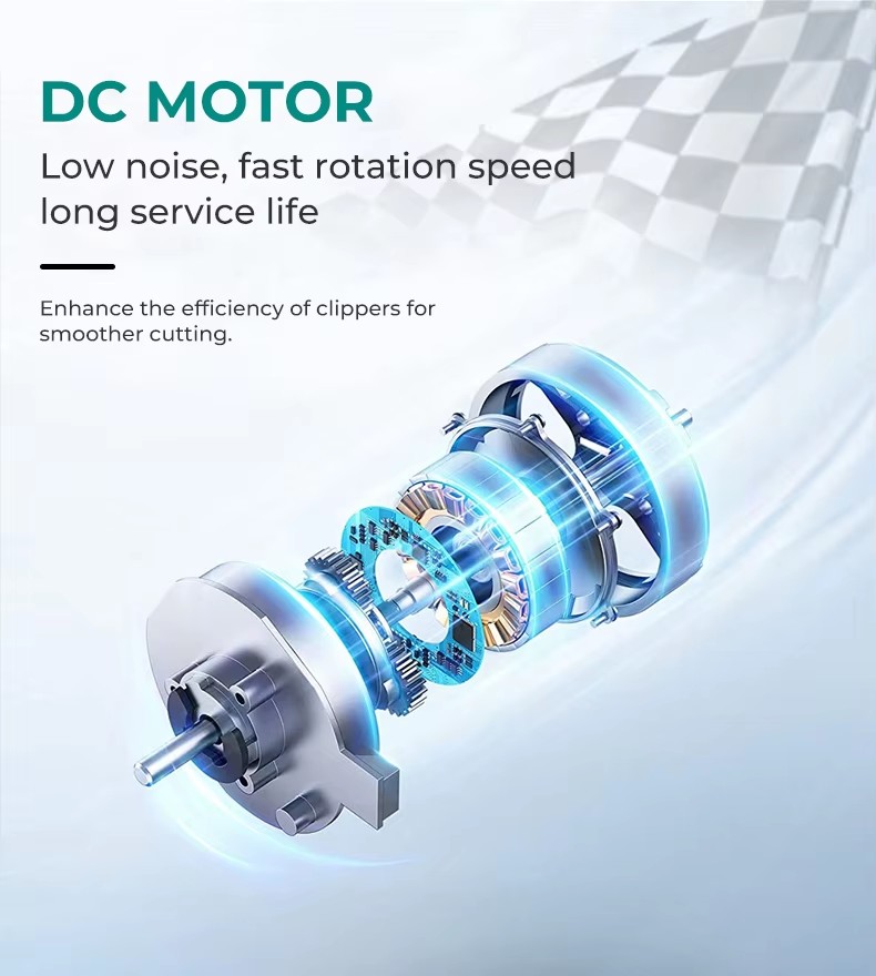 VGR270 LCD display oil head high-speed professional electric clipper USB with base charging hair salon home hair clipper pic 3