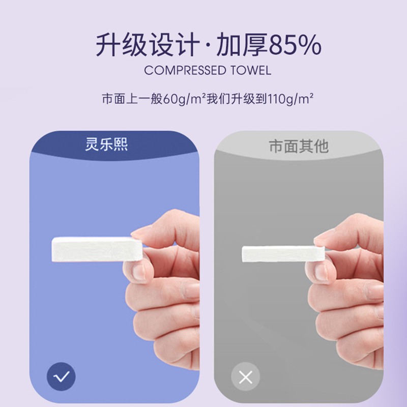 Compressed towel, one-time thickened and enlarged facial cleanser, face towel, face towel, individual packaging, portable travel set, sporty style packaging, 1 pack, 20 pieces, 32*26cm details Picture