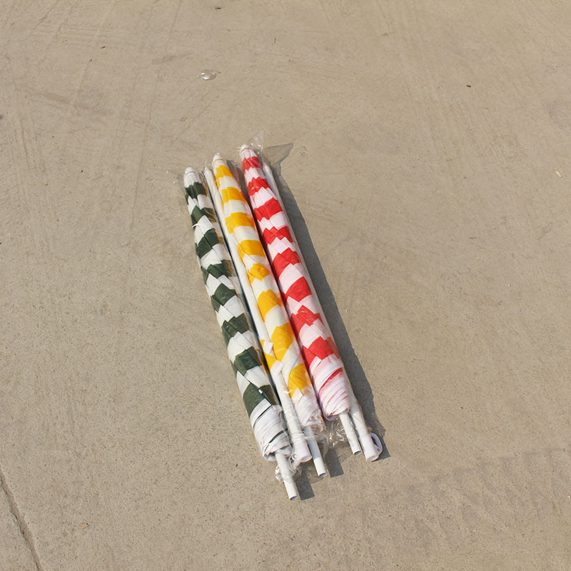 80.85户外遮阳沙滩伞条纹风景素色太阳伞摆摊伞详情图4