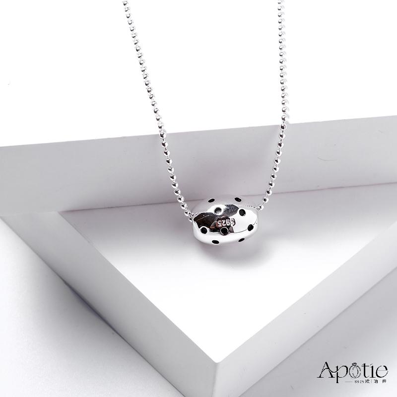 APOTIE Oval Bead Collarbone Chain details Picture
