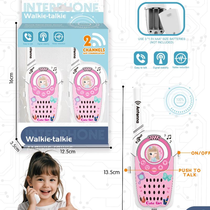 The New Pink Walkie-Talkie Series For Girls Is An Educational Toy