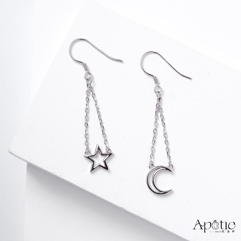 APOTIE Moon and Star Earrings details Picture