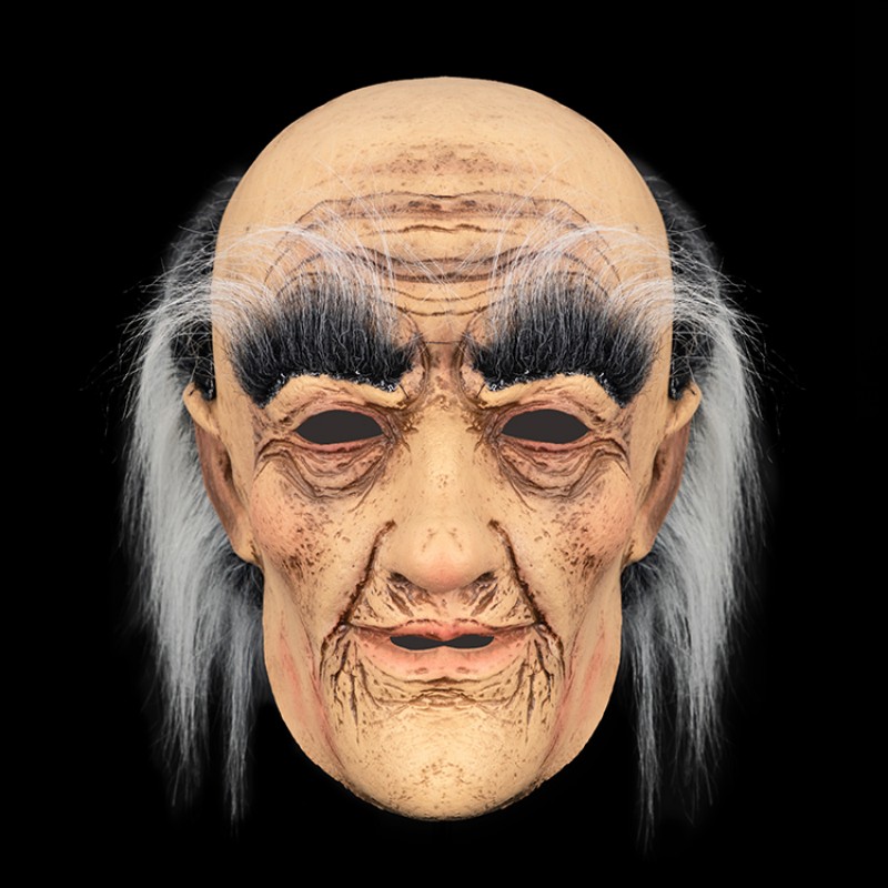 The ultra-realistic elderly mask with astonishing details, resembling the face of a real elderly person, has sparked heated discussions Item Picture