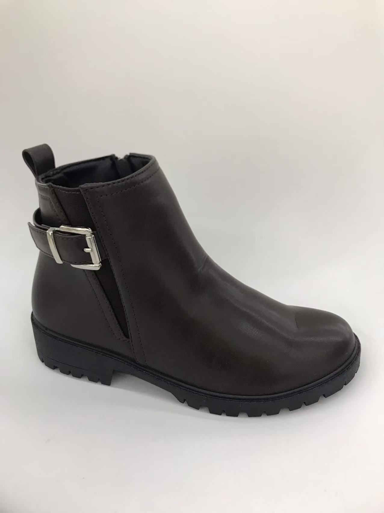 Ethnic style boots for women, long yellow leather shoes, fashionable and casual ethnic style large-sized boots full figure