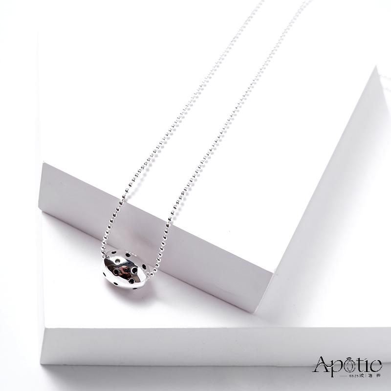 APOTIE Oval Bead Collarbone Chain Specification image