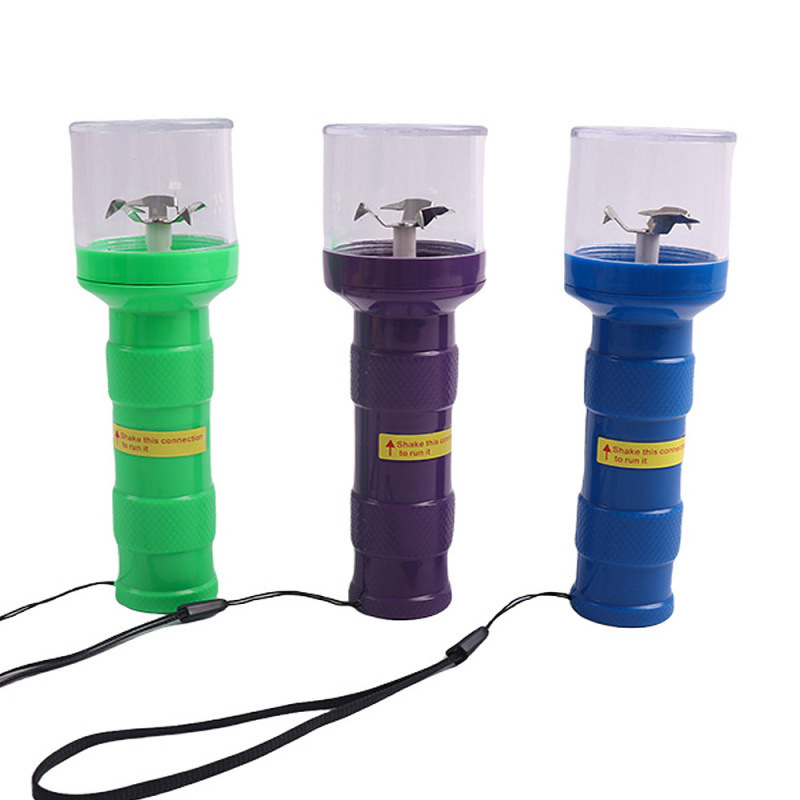 新款马卡龙色手电筒磨烟器 塑料便携刀片大动力电动研磨器详情3