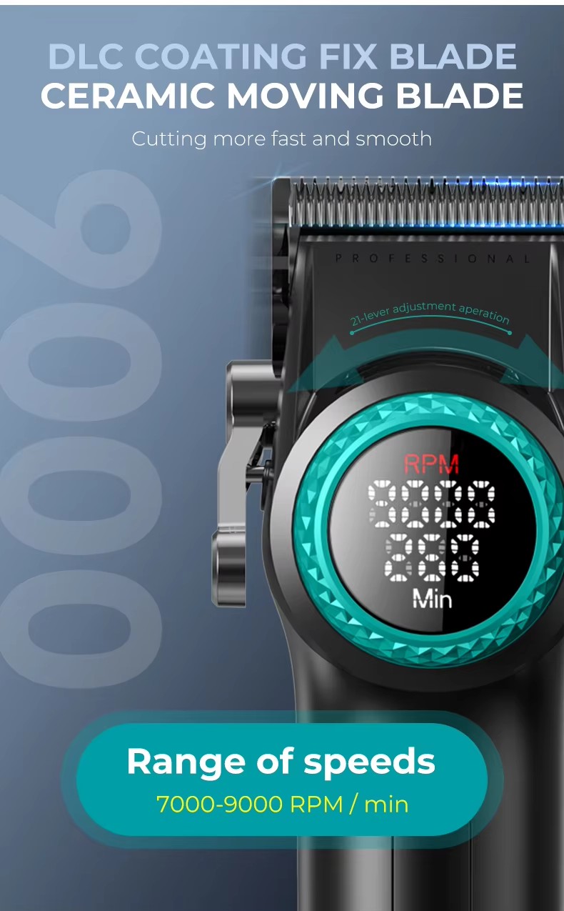 VGR沃吉001高轉(zhuǎn)速專業(yè)電推剪理發(fā)器發(fā)廊專用轉(zhuǎn)數(shù)可調(diào)節(jié)詳情4