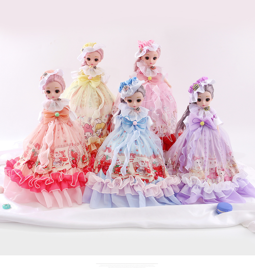 Cross-border doll dress-up dress, doll princess dress set, Lolita girl toy gift, birthday present