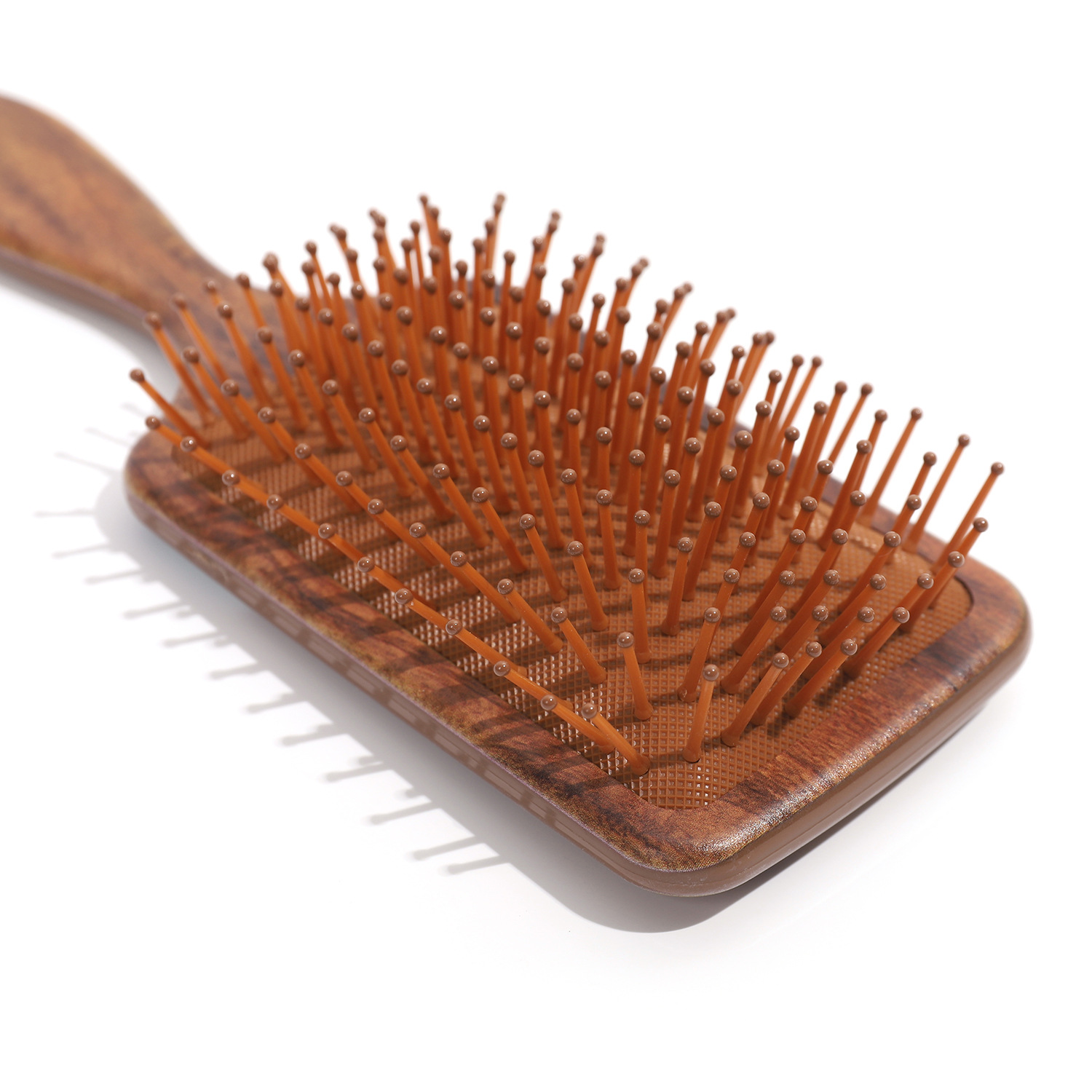 Baihe wood grain wood texture printed multi-functional hair care, hair smoothing, scalp massage without hair damage, hair protection airbag comb Specification image